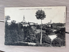 CPA SAINT MARTIN LESTRA ET SAINT BARTHÉLÉMY VUE D ENSEMBLE