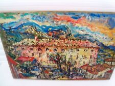  SOURDILLON Berthe (1895-1976) "La grande villa Provençale" Huile S /Toile 1960