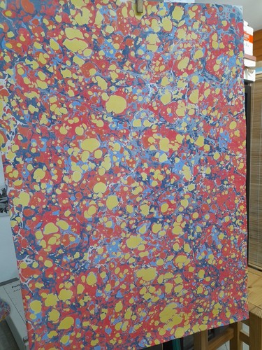 Papier marbré cuve de - marbré,