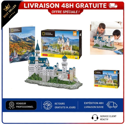 Puzzle château de - puzzle, 3d