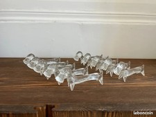 10 porte-couteaux en cristal