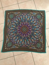 Foulard Étole Maxi Christian Dior. Multicolore. Excellent État. 85X85. En Soie.