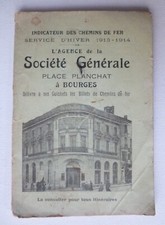 Vieux Papiers - L'Indicateur Berrichon - Chemins de Fer - Service d'Hiver 1913