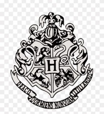 STICKER Harry Potter  BLASON 25 cm x 20 cm couleur aux choix