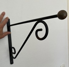 crochet de suspension boule patère chapeau fer métal jardin pot de fleurs fer