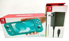 Console Nintendo Switch Lite Turquoise avec boite HDH-S-BAZAA occasion bon ét...