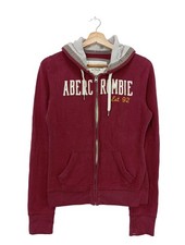 ABERCROMBIE & FITCH Sweat à capuche Dames Sweat T EU 38 rouge foncé