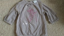 T.SHIRT MANCHES LONGUES DISNEY BEBE FILLE BAMBI  TAILLE 1 MOIS  IDEE CADEAU