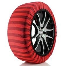 PAIRE DE CHAUSSETTES, CHAÎNES À NEIGE TEXTILES DE 13 À 21 - ISSE