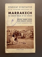 Dépliant ancien touristique MARRAKECH Syndicat d’Initiative années 1940 Maroc