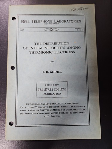 1925 bell labs reprint 132 - bell, b-132-1