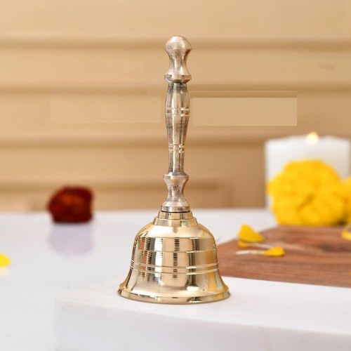 Cloche main laiton - main, pooja