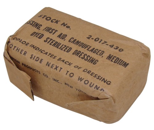 Dressing first aid - first, camouflaged