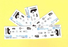 Lot de 5 TICKETS T+  (METRO
