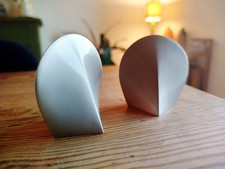 Vintage Saleron Berendsohn Design Germany Acier Inoxydable Forme Libre