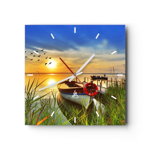 Horloge murale verre - murale,
