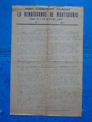 Tract communiste liberation - communiste,