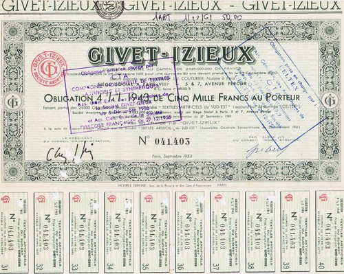 Givet izieux obligation - givet,