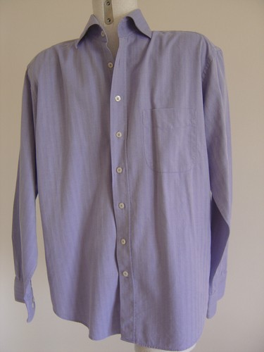 Chemise cafe coton chevron - ",