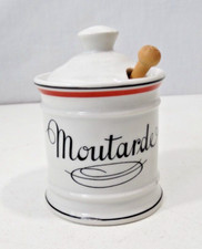 Pot moutarde porcelaine - pot,