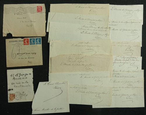 Enveloppes autographes - enveloppes,