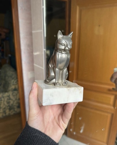 Rare statue argentée - statue,