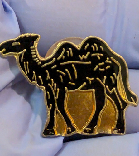 Camel black gold tone - tone, lapel