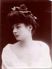 Actrice, mademoiselle Rolla Vintage albumen print  Tirage albuminé  10x14 