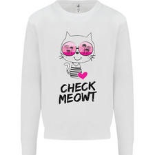 Vérifiez Le Sweatshirt Jumper Pour Enfants Meowt