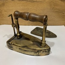 Fer à Repasser à Lingot Ancien Laiton Vintage Collection 