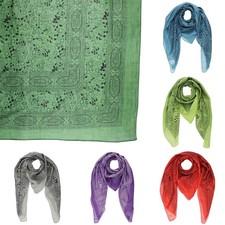 Foulard en coton motif floral