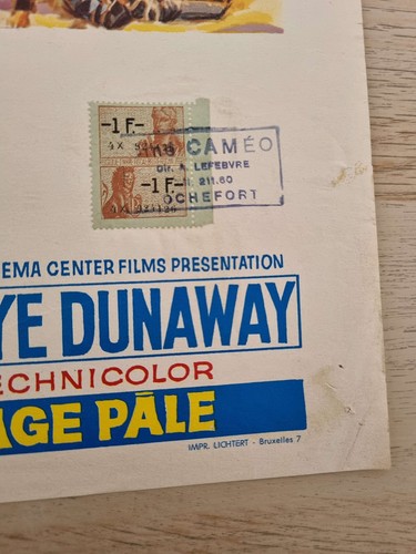 Affiche ancienne cinéma - , belge