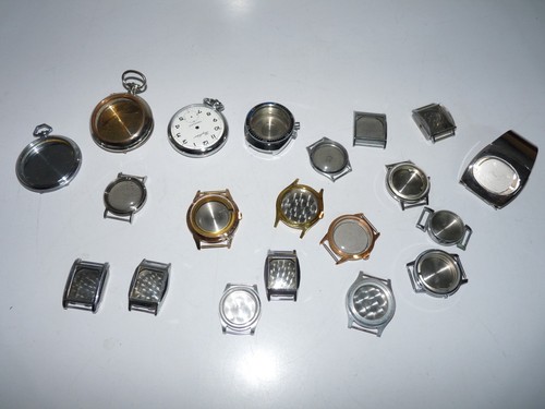Lot ancien boitiers montre - ancien,