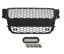 Calandre Grille Noir Brillant Nid Abeille Support Logo Pour Audi A5 8T B8 07-11