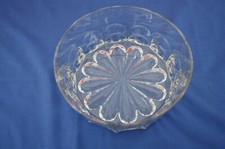 saladier légumier transparent verre Duralex Spain plat ancien  