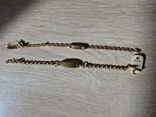 2 bracelets neufs plaque