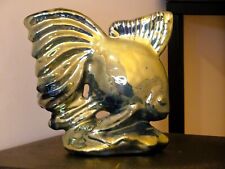 Poisson en grès flammé de Rambervillers. Signé. TBE