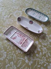 3 portes savons Anémone Faïencerie d'onnaing