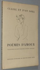 Claire et Ivan GOLL Poèmes d’Amour 1930 EO dessins de Marc CHAGALL