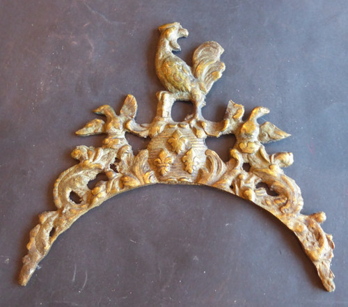 Rare fronton pendule - fronton, ou