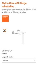 NORMBAU Siège de douche