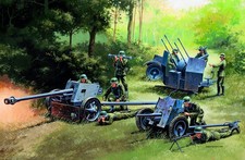Italeri - Pistolets allemands PAK35 - PAK40 - FLAK38 Échelle 1 : 72, Maquette Ki