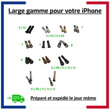 Pentalobe kit de deux vis pour iPhone 5, 5S, 6, 6S, 7, 8, X, 11, 12 13 ...