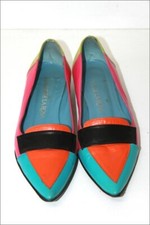 SANCHE DE LA ROSA  Escarpins  Pointus Tout Cuir Multicolore T 36.5 BE