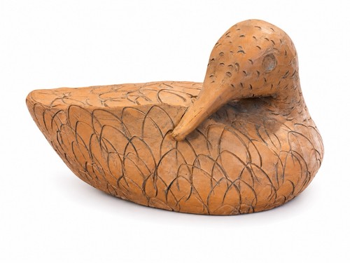 Canard ancien terre cuite - canard,