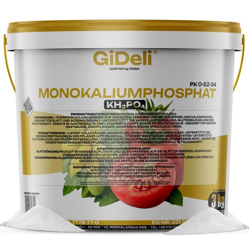 Phosphate monocalium 3kg mkp - phosphate,