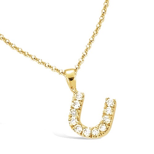 Collier pendentif alphabet - "pendentif,
