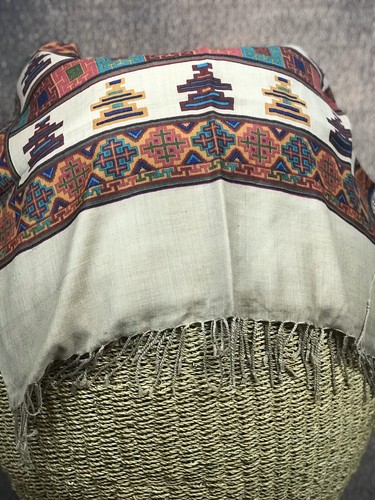 Lambswool and silk blend scarf - lambswool,