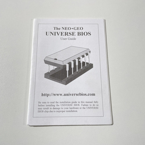 Neo geo aes notice universe - notice,