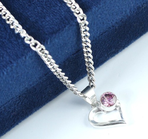 Pendentif coeur solitaire - pendentif,